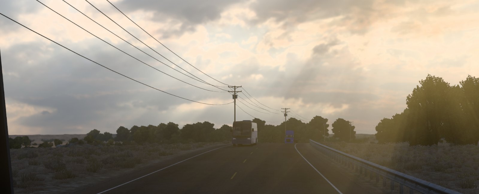 image from American Truck Simulator, nice sky!